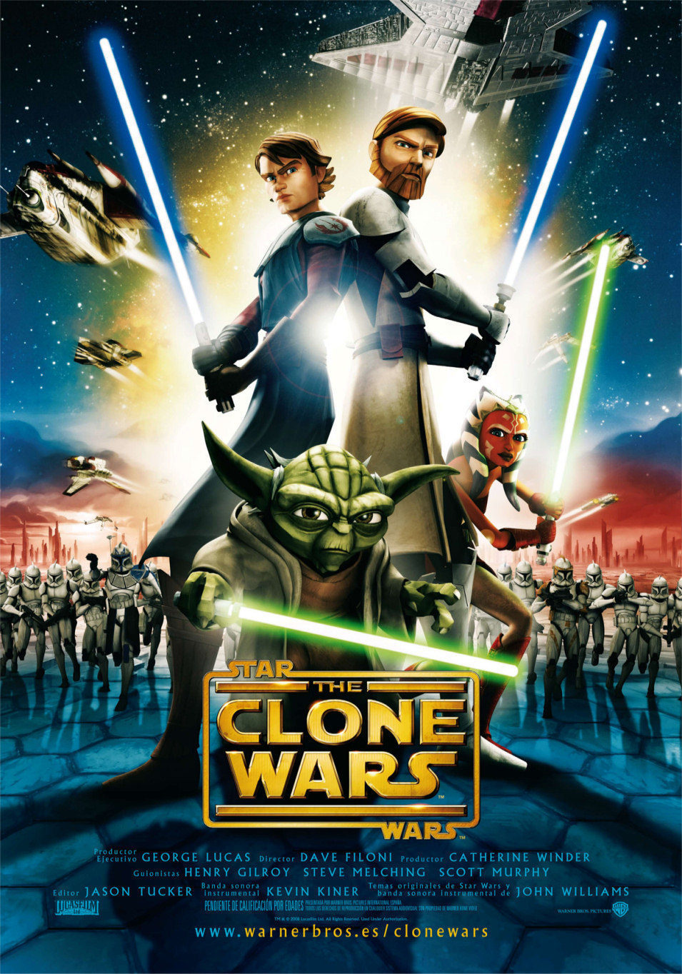 Cartel de Star Wars: The Clone Wars - España