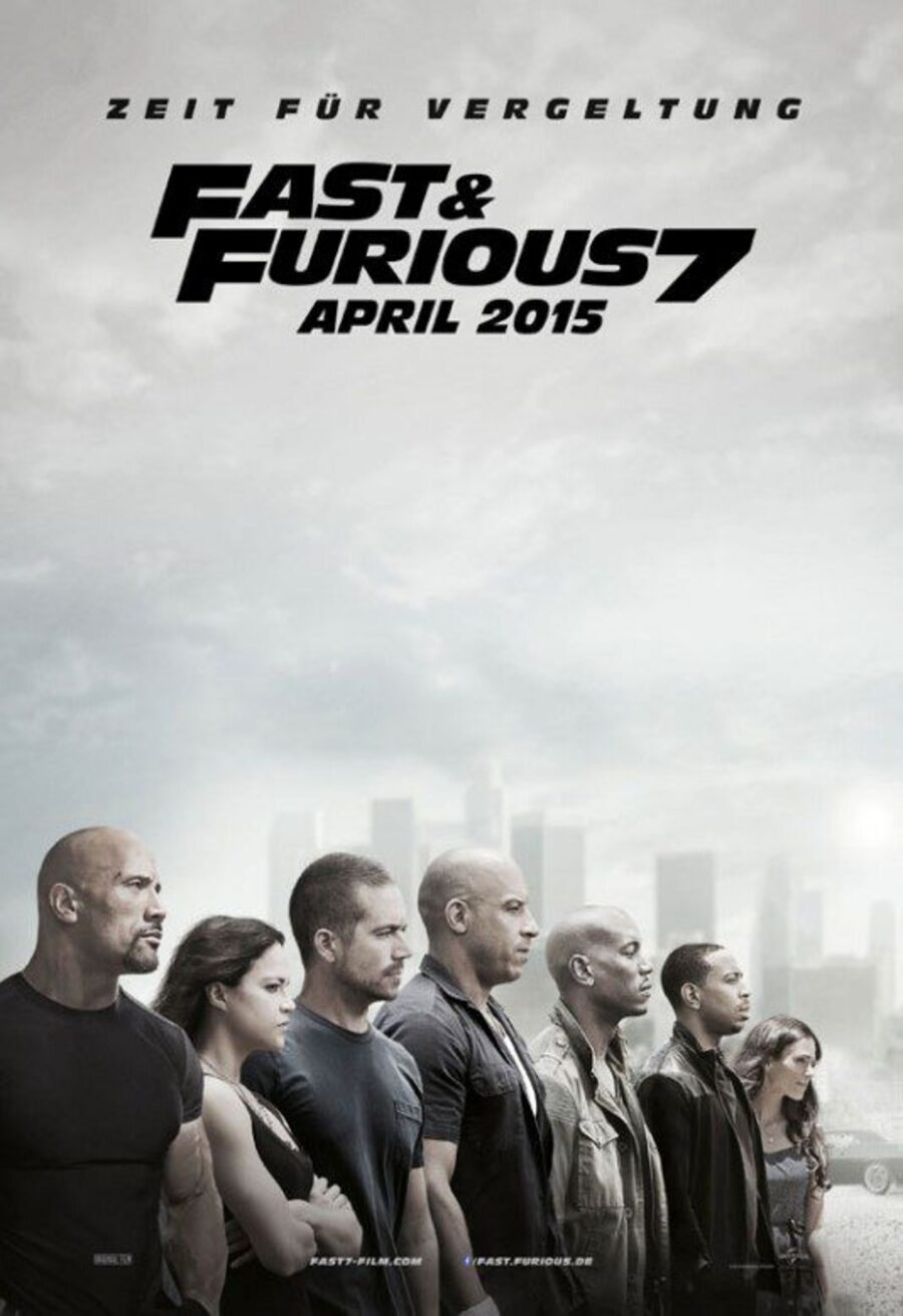 Cartel de Fast & Furious 7 - Estados Unidos