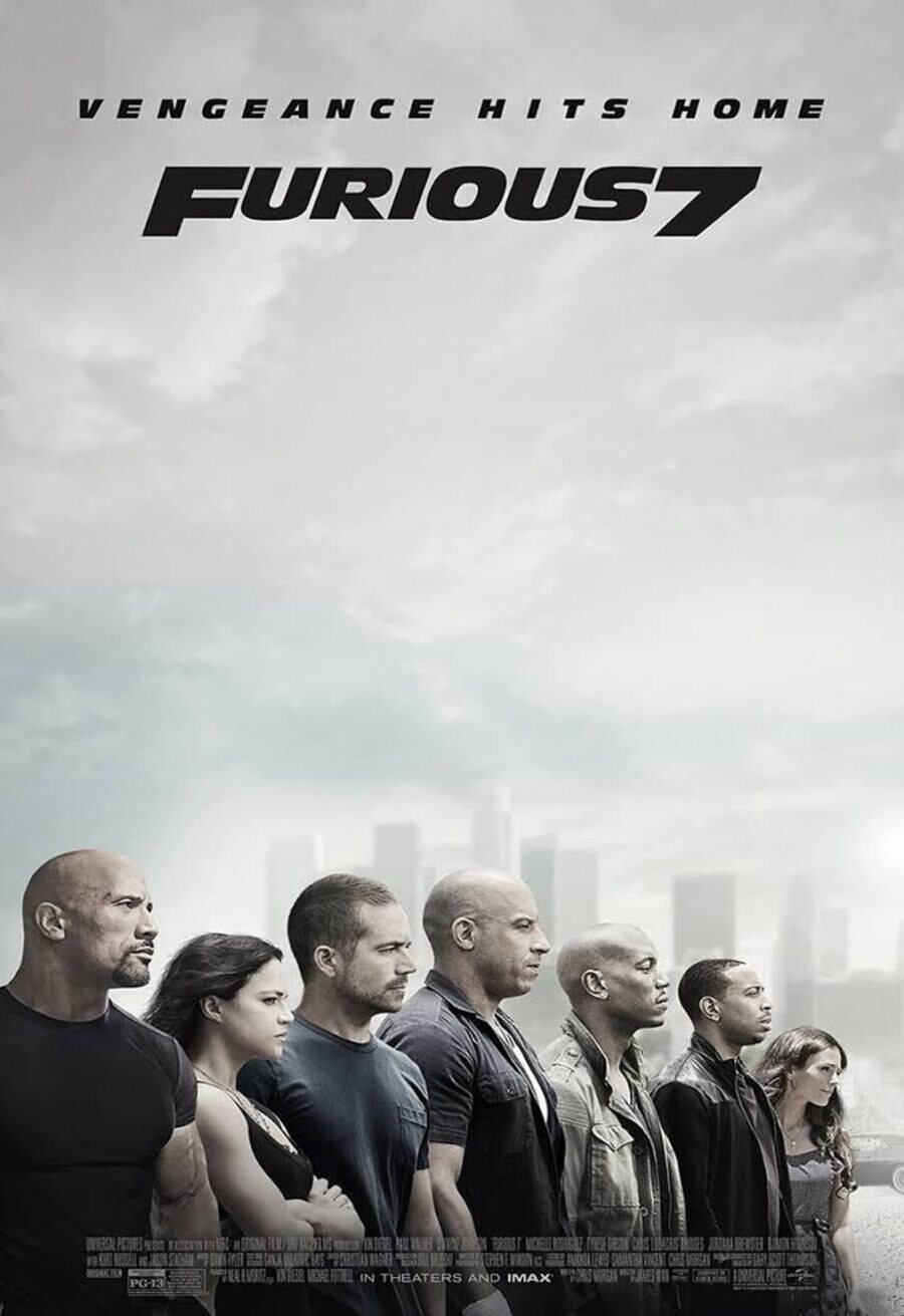 Cartel de Fast & Furious 7 - Reino Unido