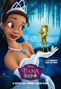 Cartel de Tiana y el sapo