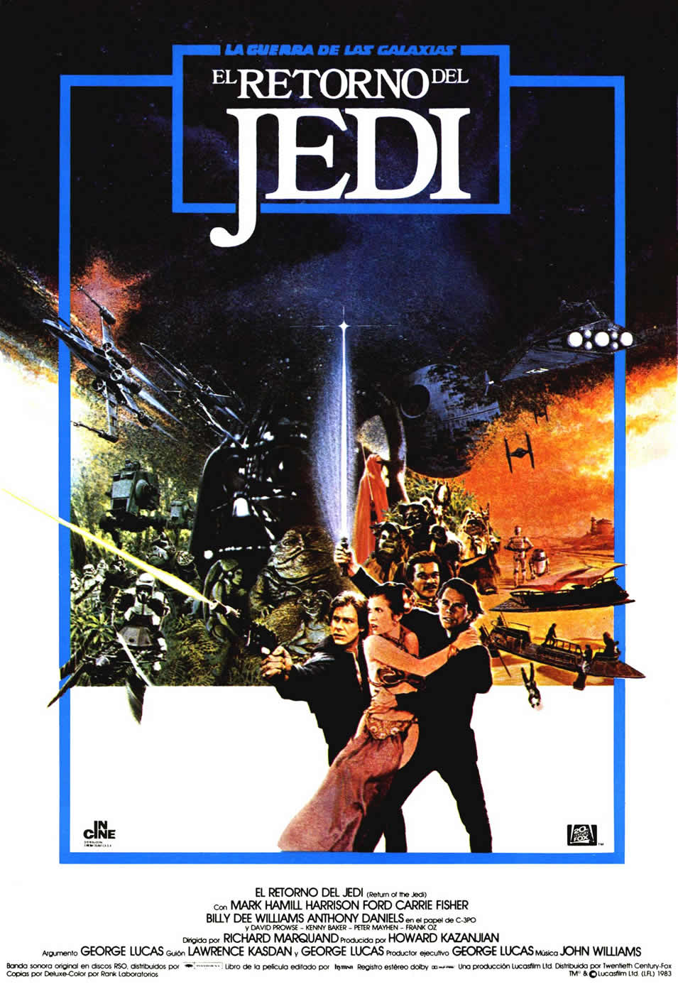 Cartel de Star Wars: Episodio VI - El retorno del Jedi - España