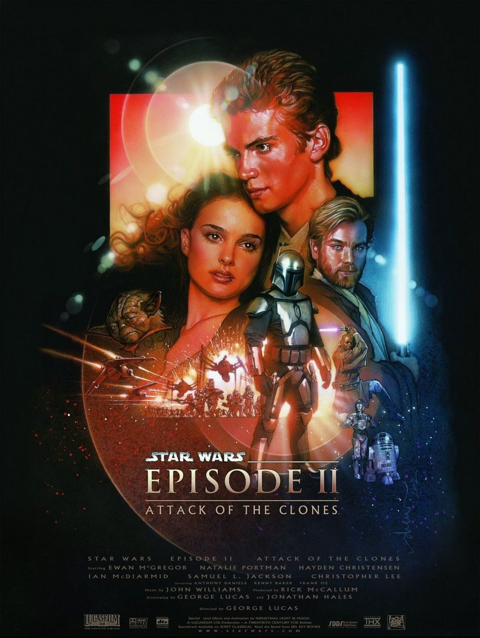 Cartel de Star Wars: Episodio II - El ataque de los clones - EEUU