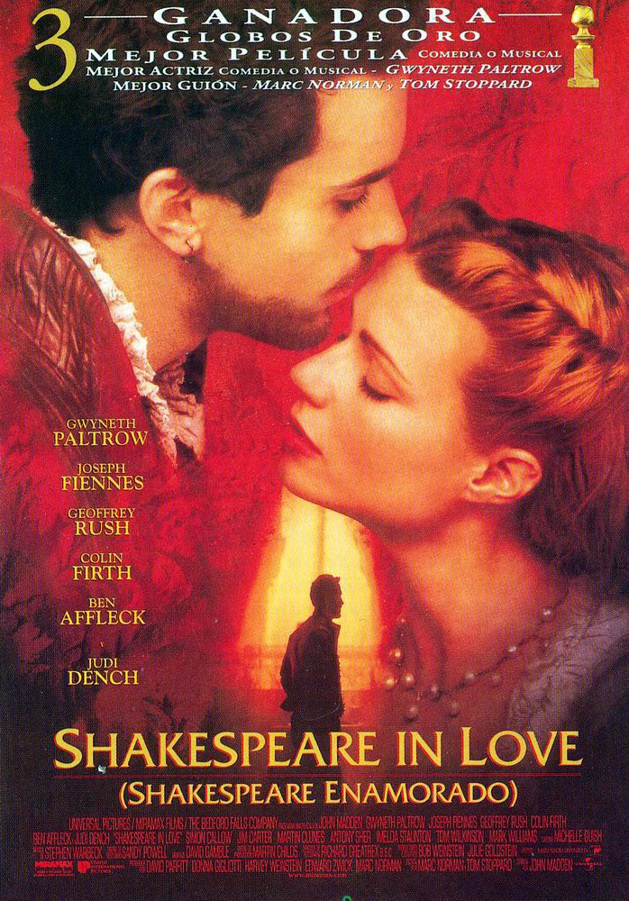 Cartel de Shakespeare in Love (Shakespeare enamorado) - España