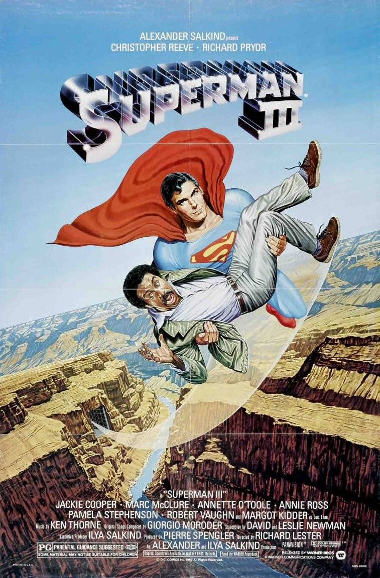 Cartel de Superman III - Estados Unidos
