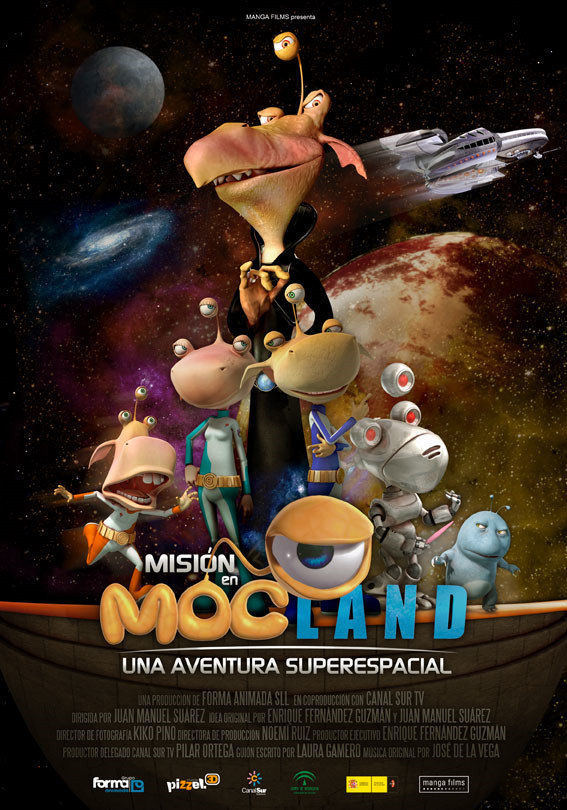 Cartel de Misión en Mocland: Una aventura superespacial - España