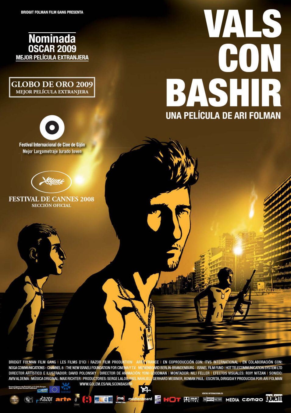 Cartel de Vals con Bashir - España