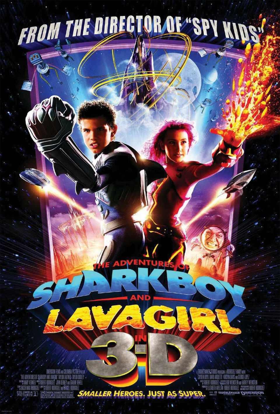 Cartel de Las aventuras de Sharkboy y Lavagirl en 3D - Estados Unidos
