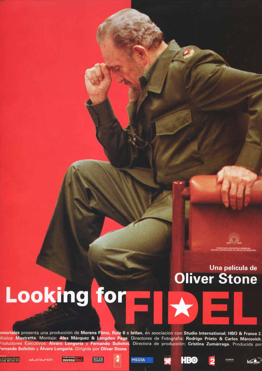 Cartel de Looking for Fidel - Estados Unidos