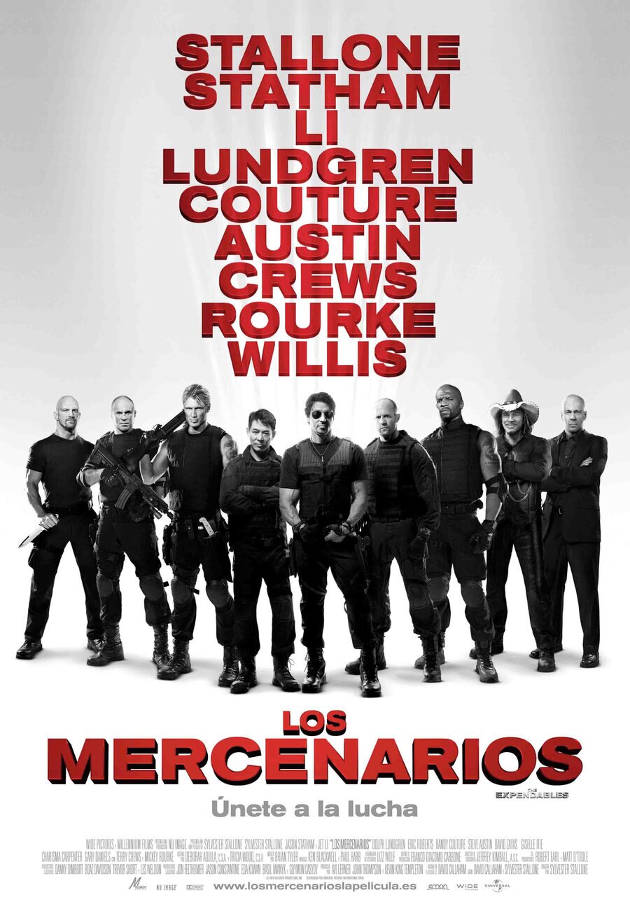 Cartel de Los mercenarios - España