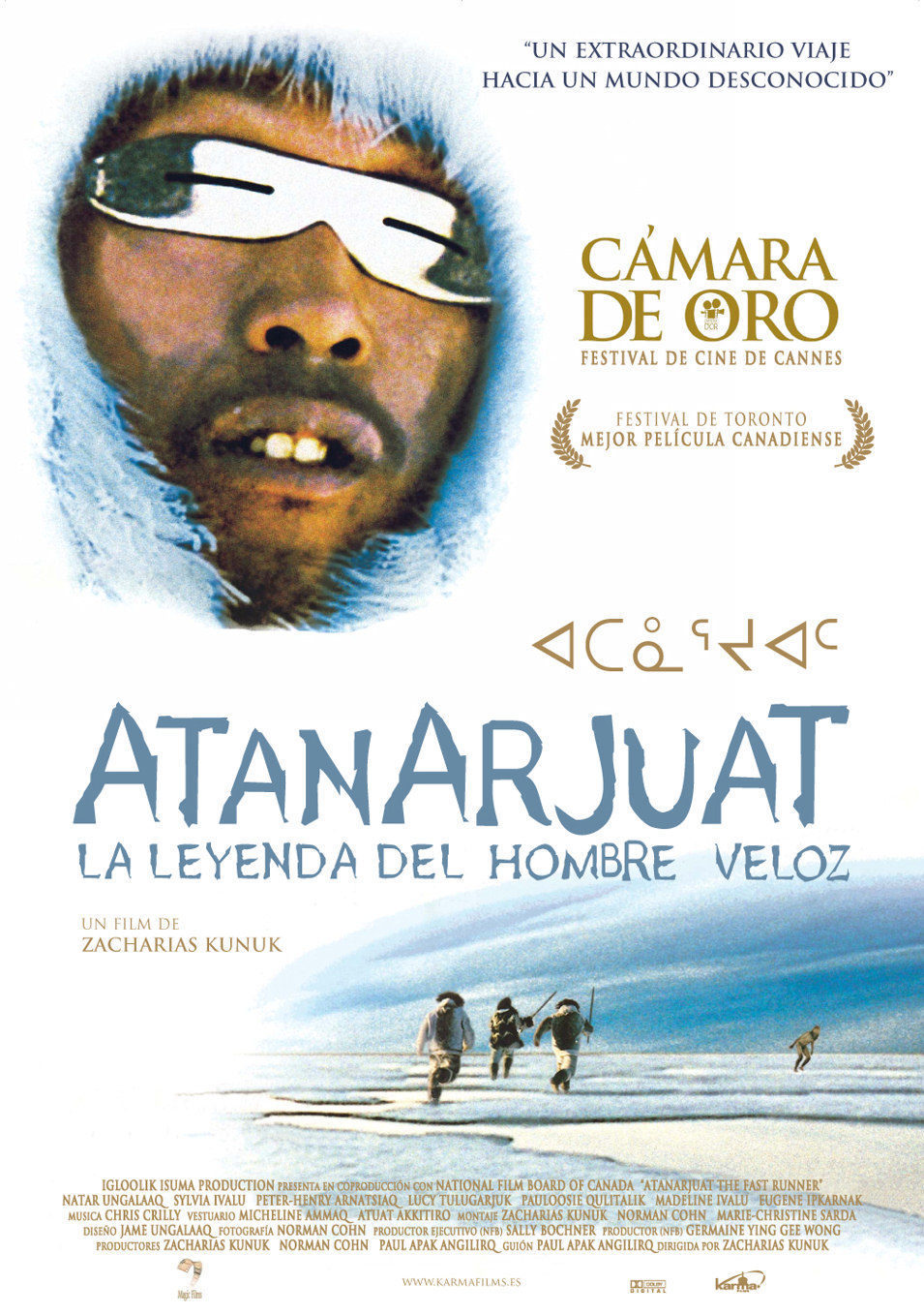 Cartel de Atanarjuat, la leyenda del hombre veloz - España
