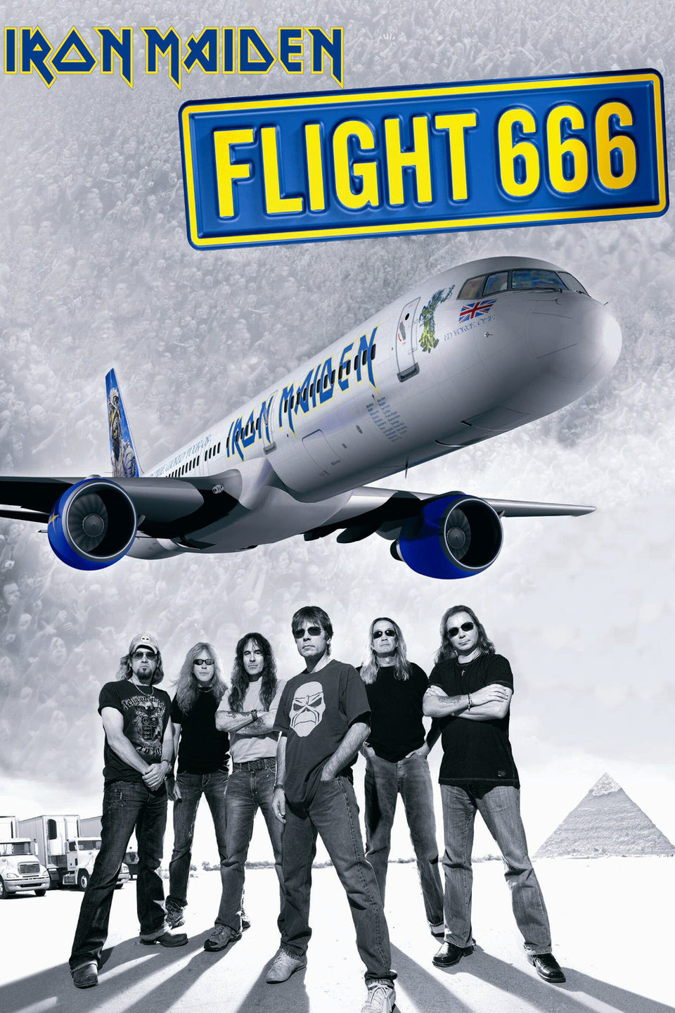 Cartel de Iron Maiden: Flight 666 - Reino Unido