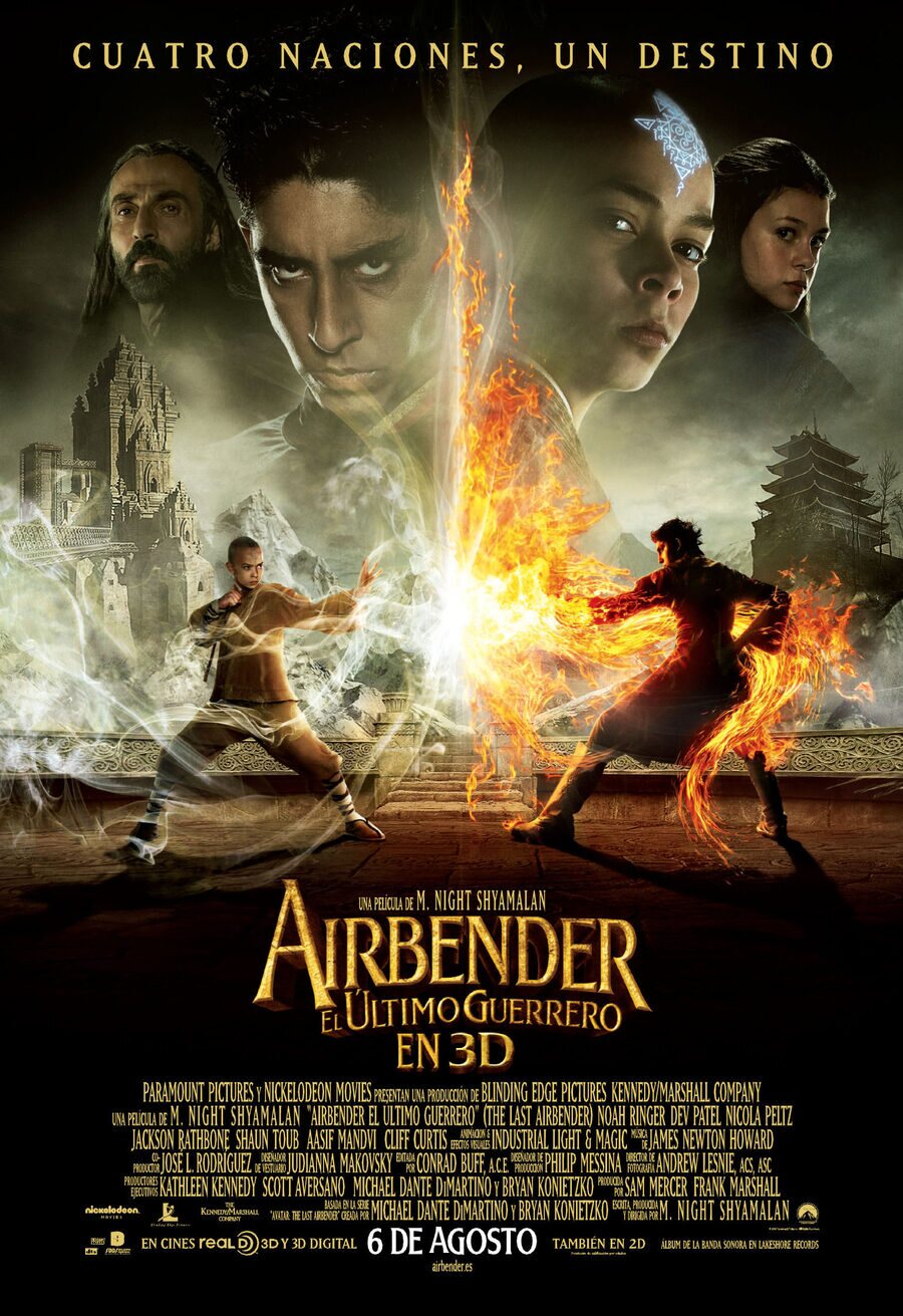 Cartel de Airbender, el último guerrero - España