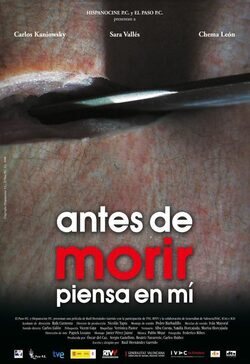 Cartel de Antes de morir piensa en mí