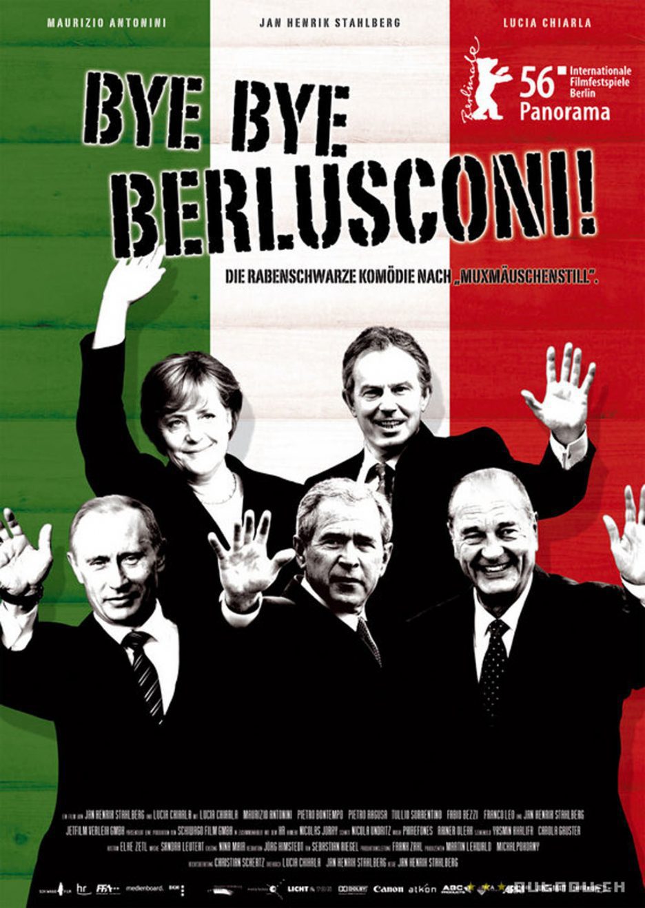 Cartel de Bye Bye Berlusconi! - Alemania