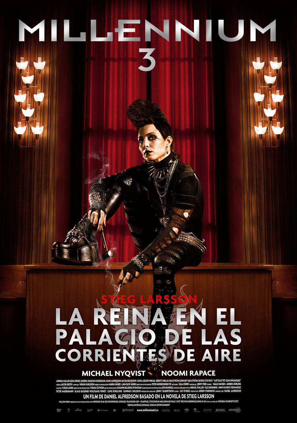 Cartel de Millennium 3: La reina en el palacio de las corrientes de aire - España