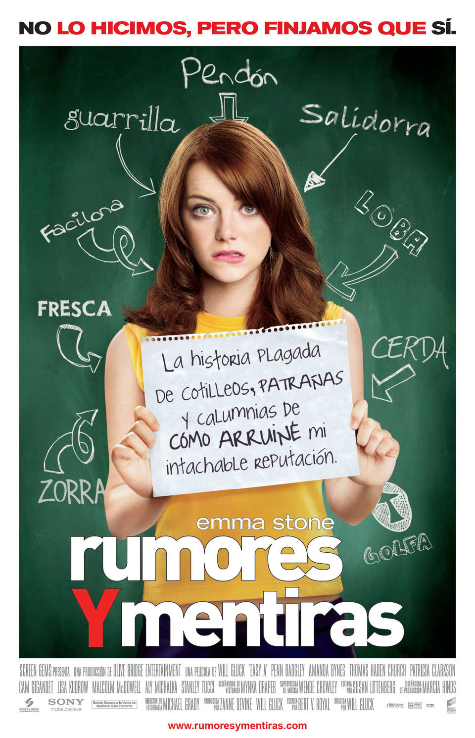 Cartel de Rumores y mentiras - España