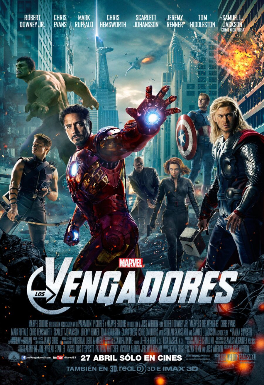 Cartel de Los Vengadores - España