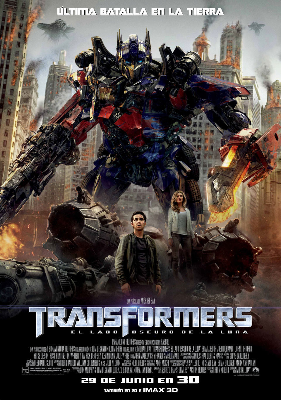Cartel de Transformers 3: El lado oscuro de la luna - Definitivo España