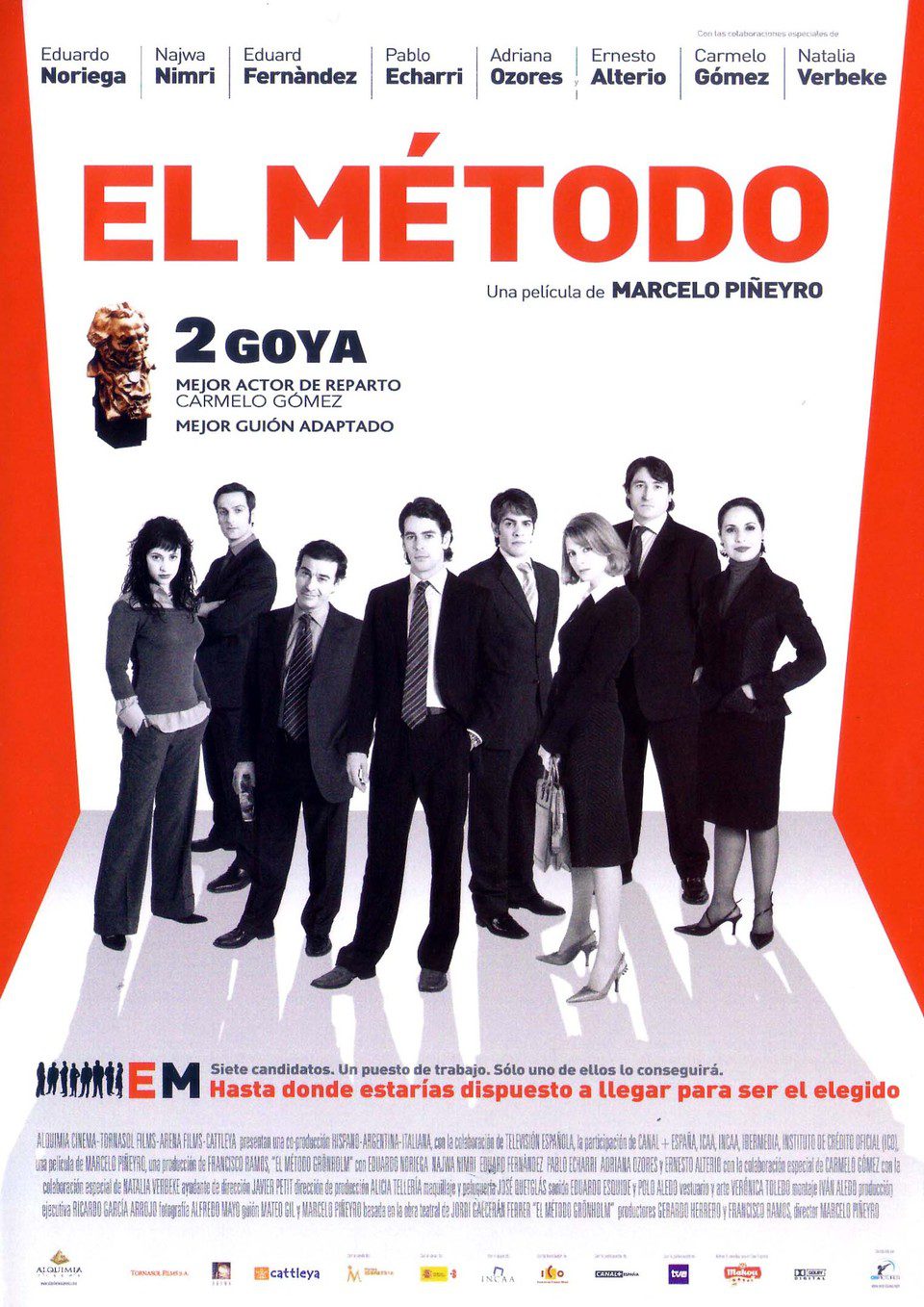 Cartel de El método - España
