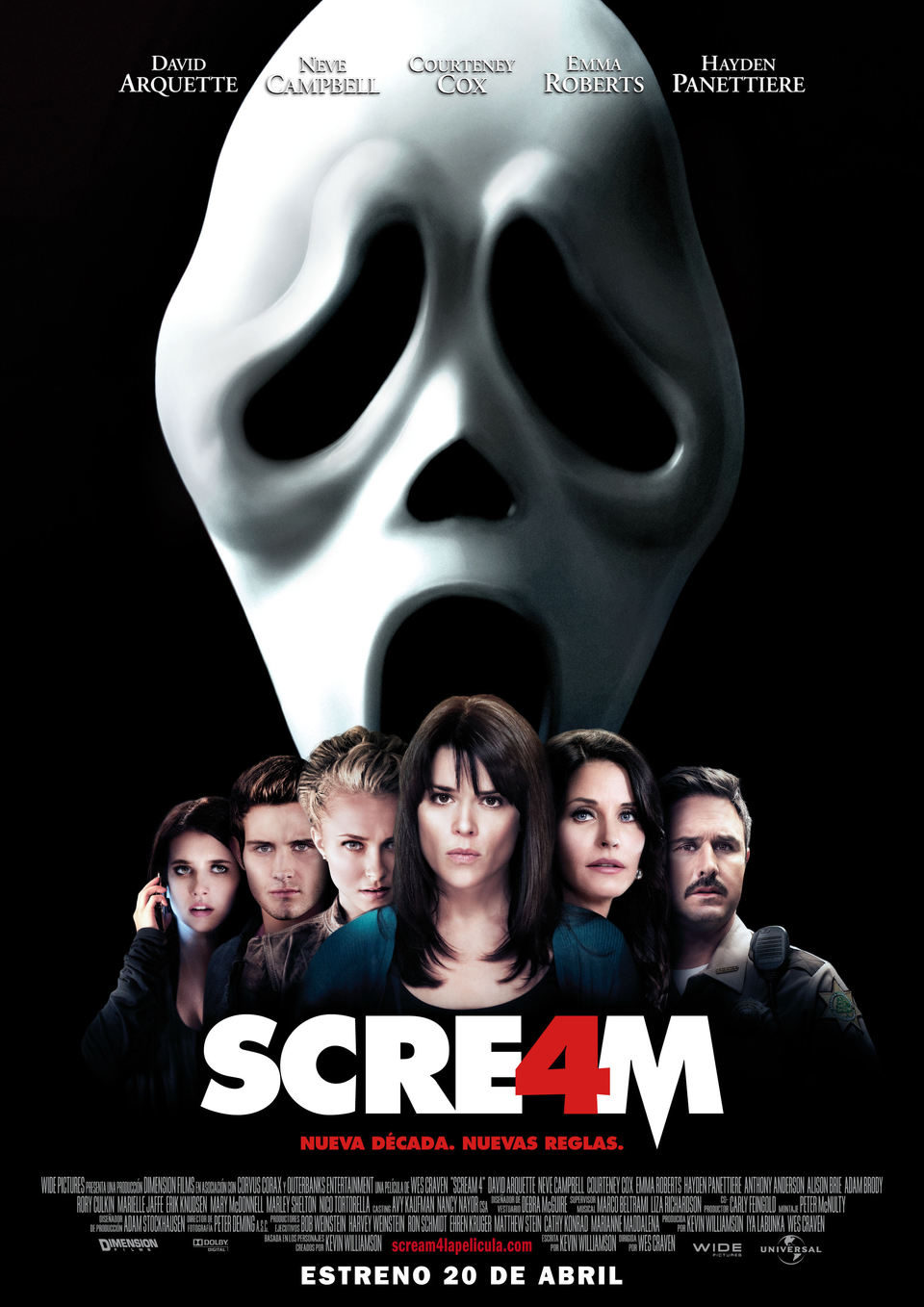Cartel España de 'Scream 4'