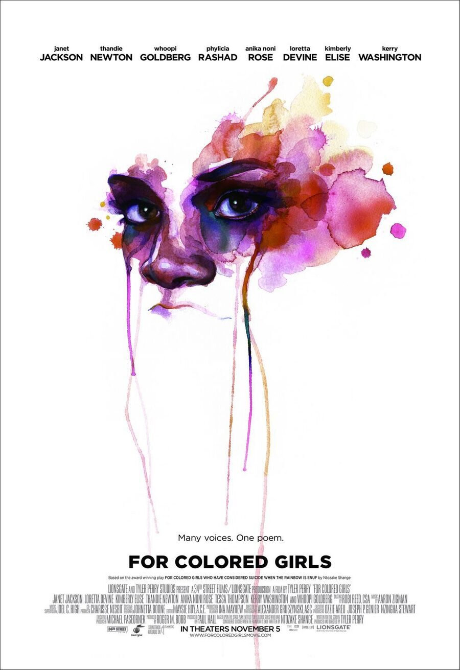 Cartel de For Colored Girls - Estados Unidos