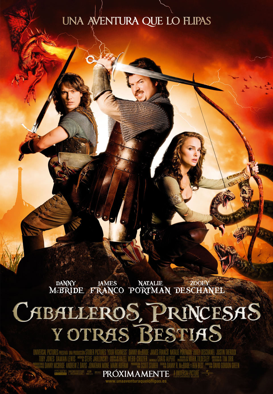 Cartel de Caballeros, princesas y otras bestias - España