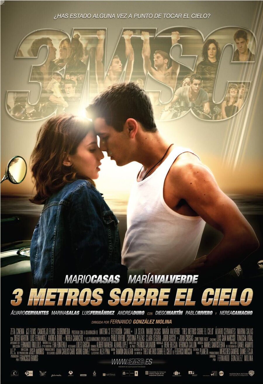 Cartel de Tres metros sobre el cielo - España