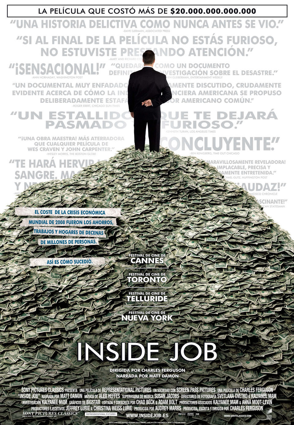 Cartel de Inside Job - España