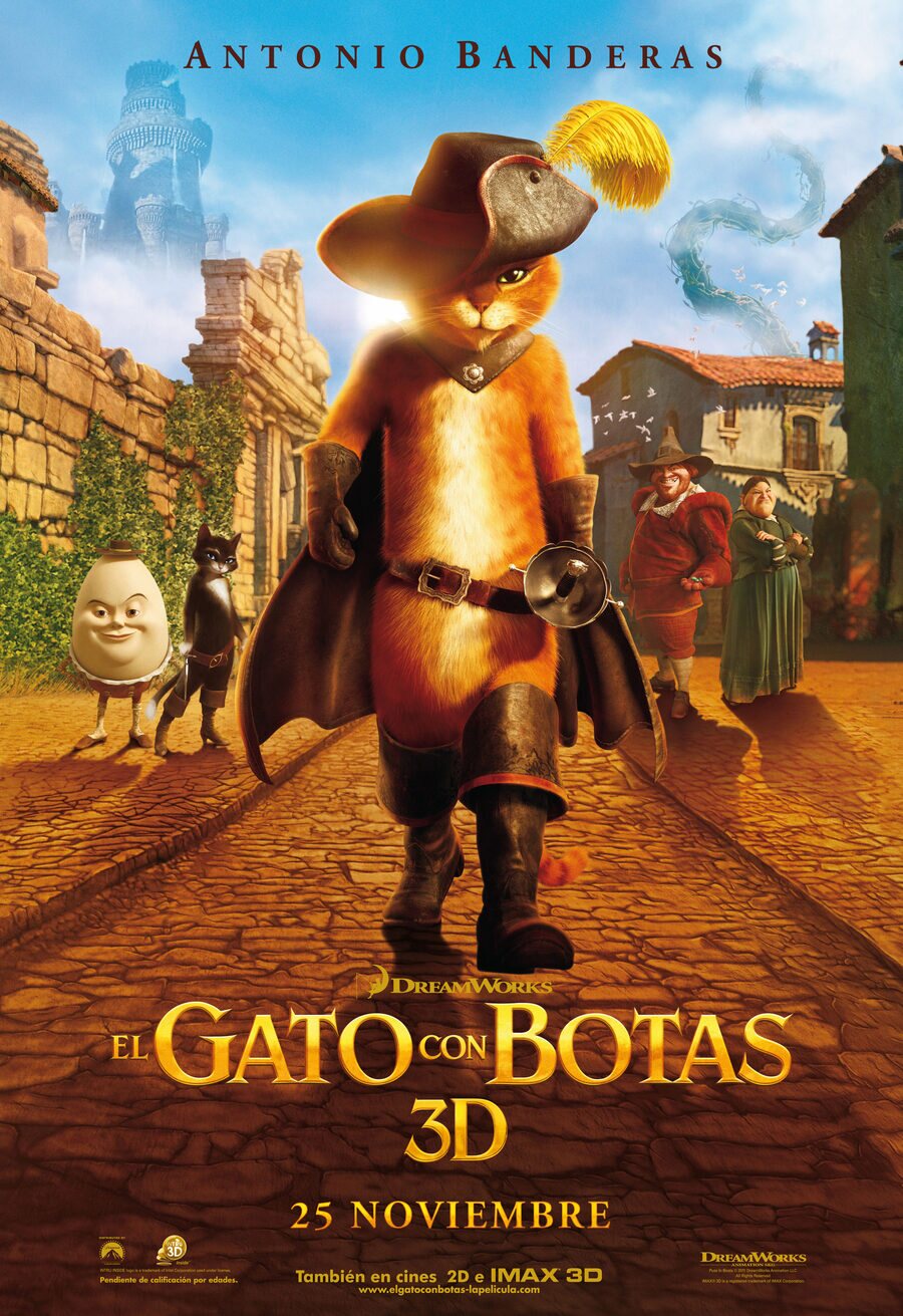 Cartel de El gato con botas - España