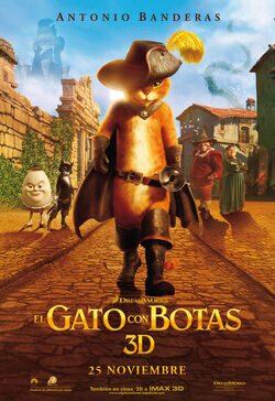 Cartel de El gato con botas