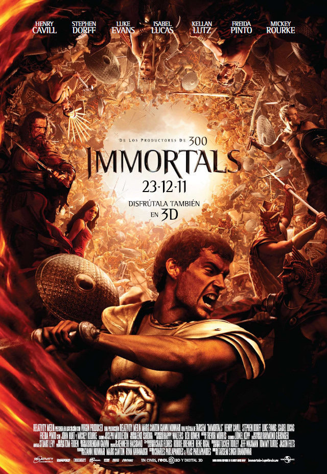 Cartel de Immortals - España