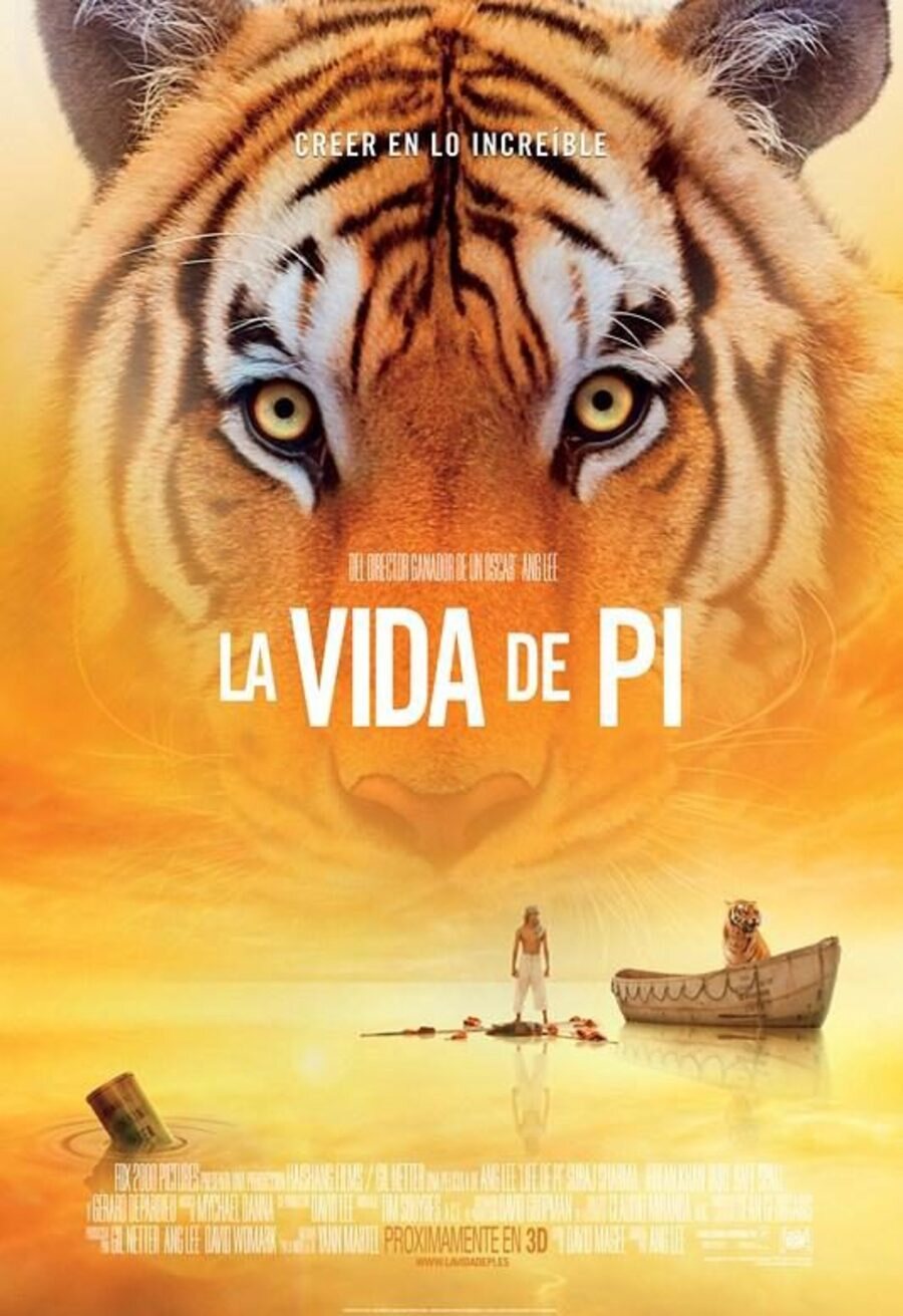 Cartel de La vida de Pi - España
