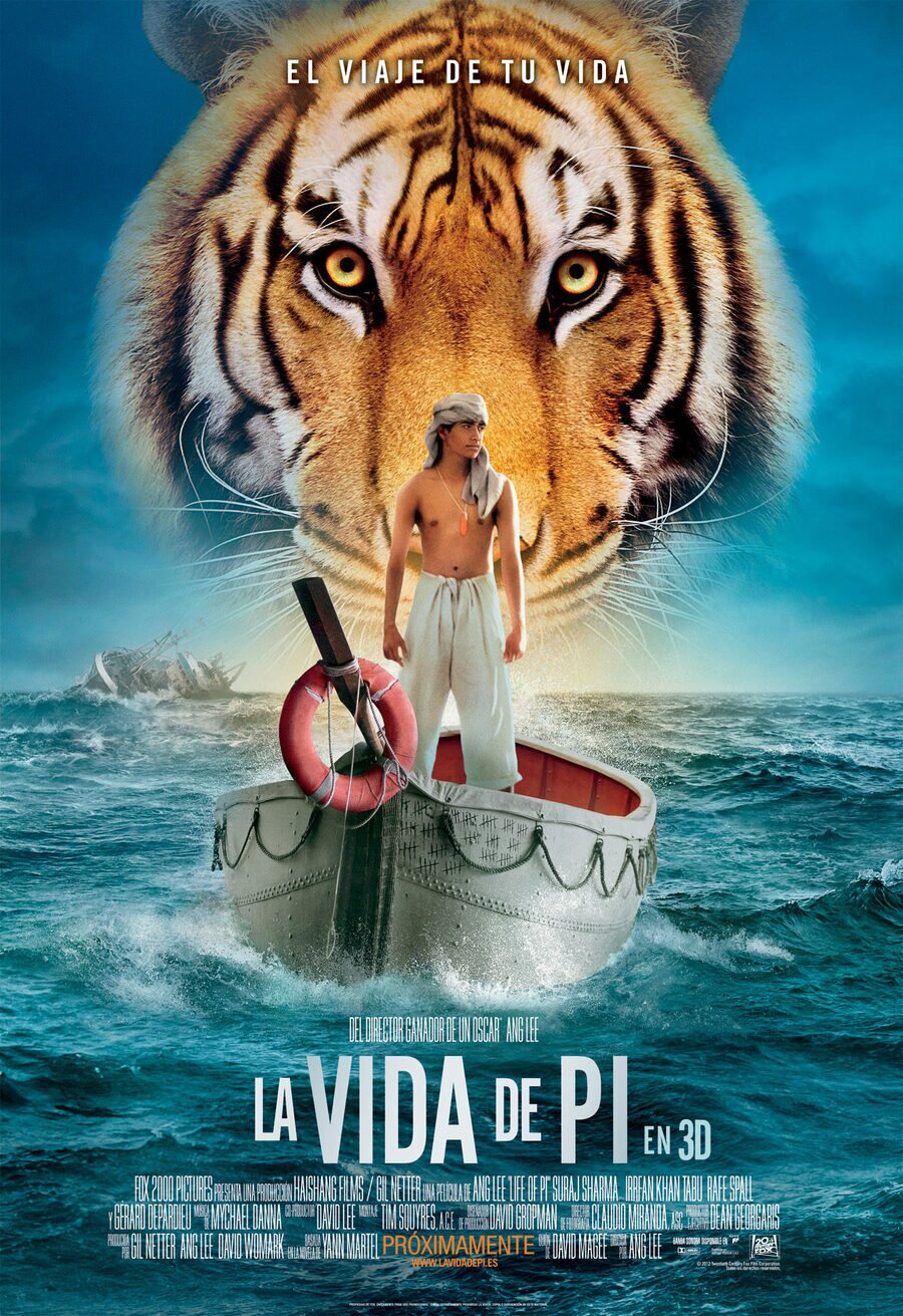 Cartel de La vida de Pi - España
