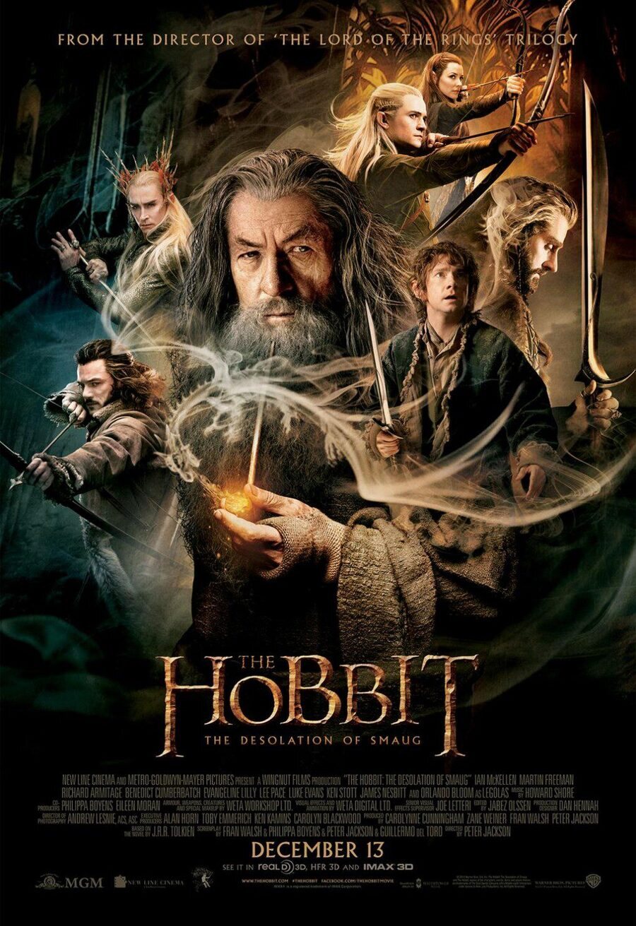 Cartel de El Hobbit: La desolación de Smaug - EEUU