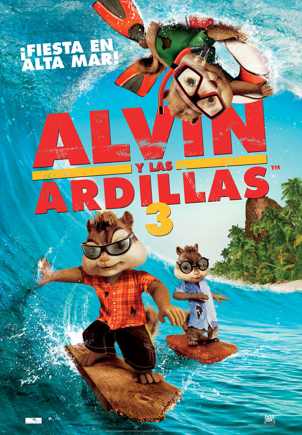 Cartel de Alvin y las ardillas 3 - España