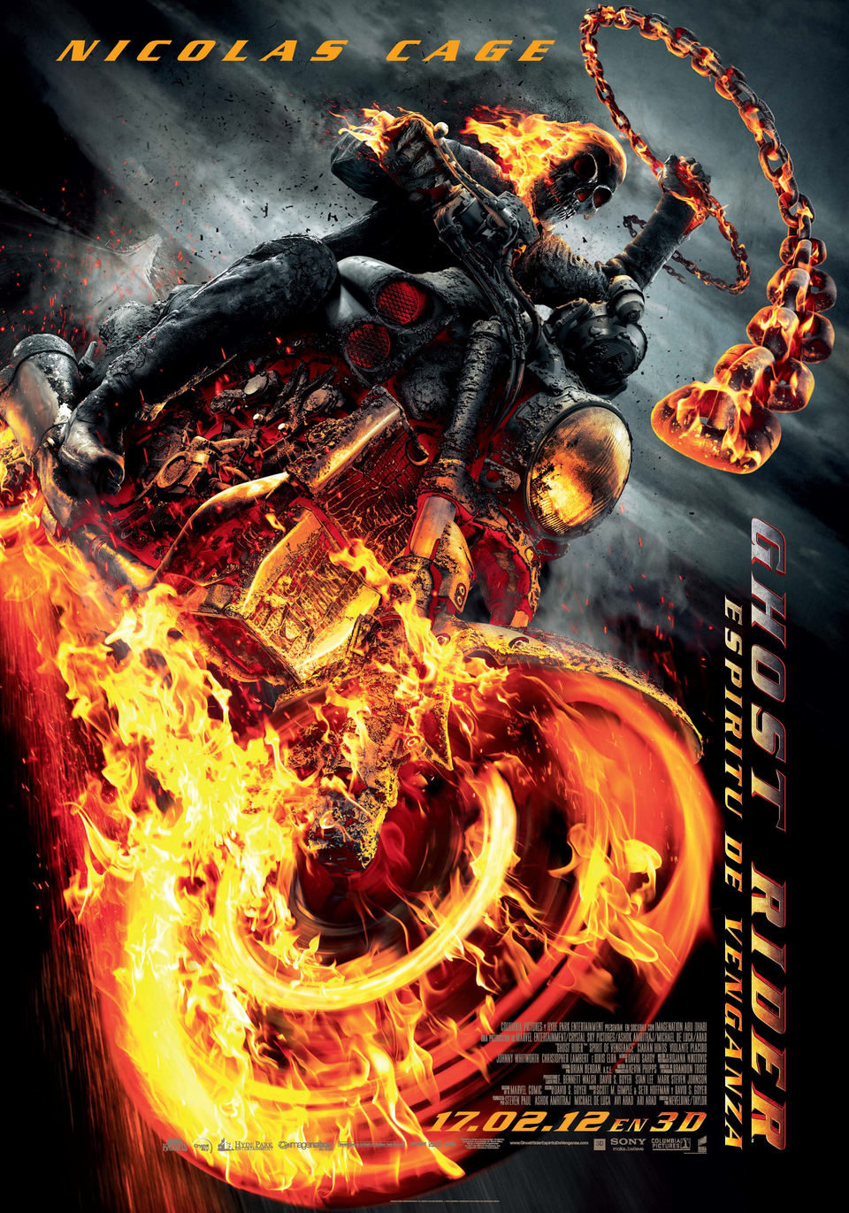 Cartel de Ghost Rider: Espíritu de venganza - España