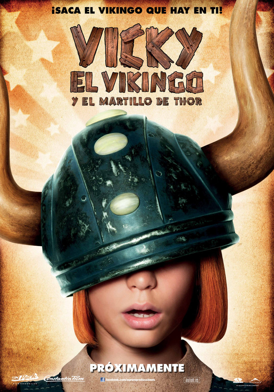 Cartel de Vicky el vikingo y el martillo de Thor - España
