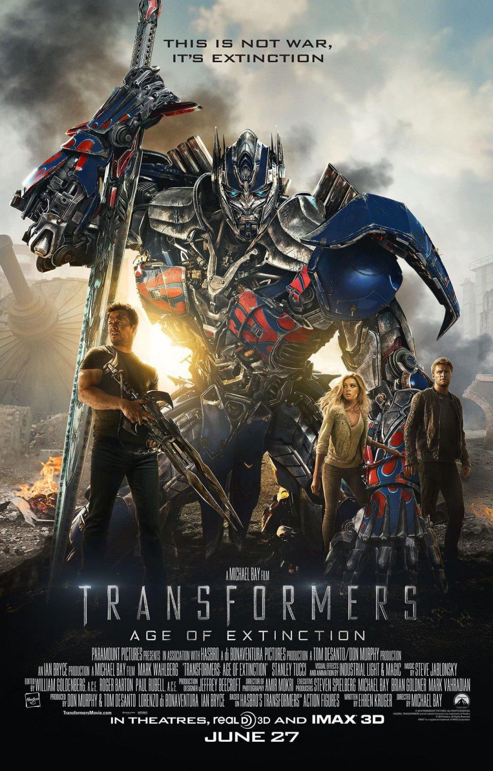 Cartel de Transformers: La era de la extinción - EEUU #2