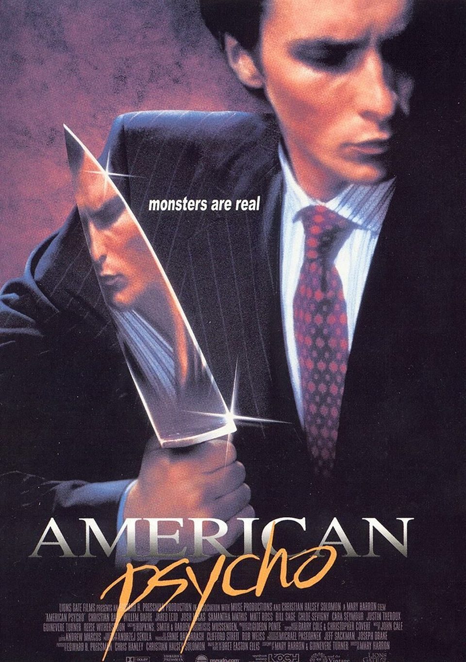 Cartel de American Psycho - Estados Unidos