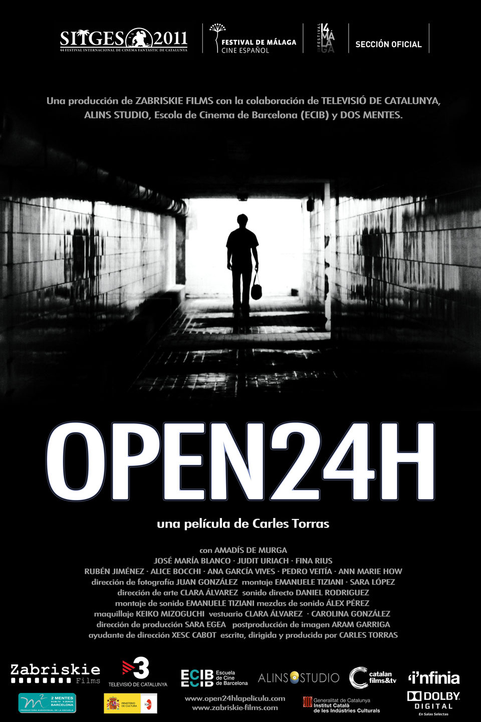 Cartel de Open 24h - España