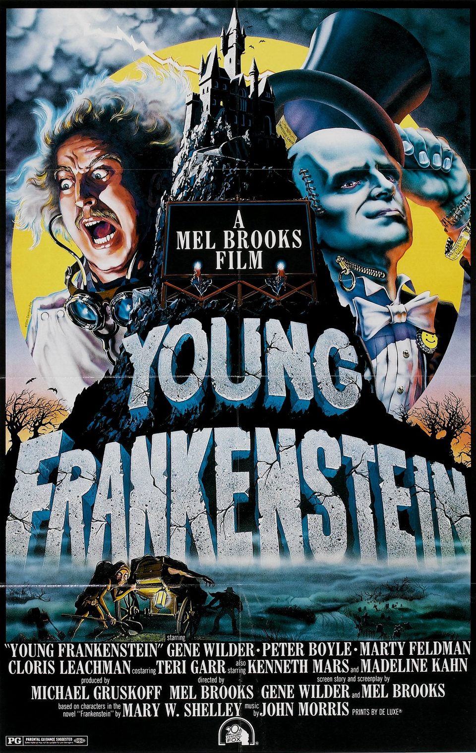Cartel de El jovencito Frankenstein - Estados Unidos