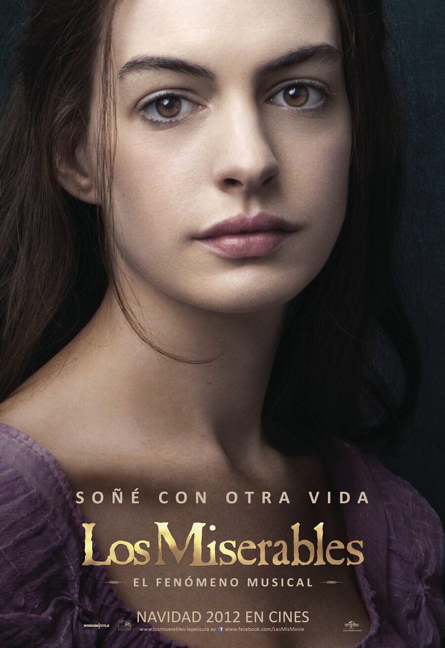 Cartel de Los miserables - Anne Hathaway