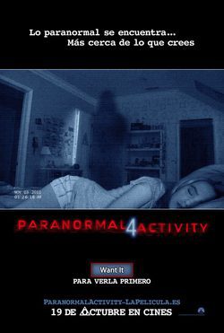 Cartel de Paranormal Activity 4