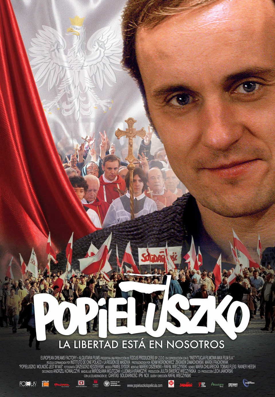Cartel de Popieluszko: La libertad está en nosotros - España