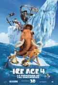 Cartel de Ice Age 4: La formación de los continentes