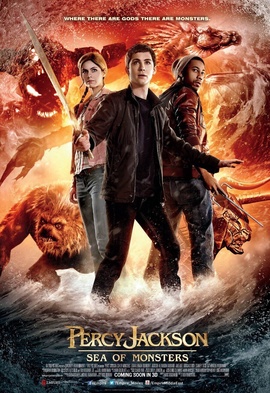 Cartel de Percy Jackson y el mar de los monstruos - EEUU