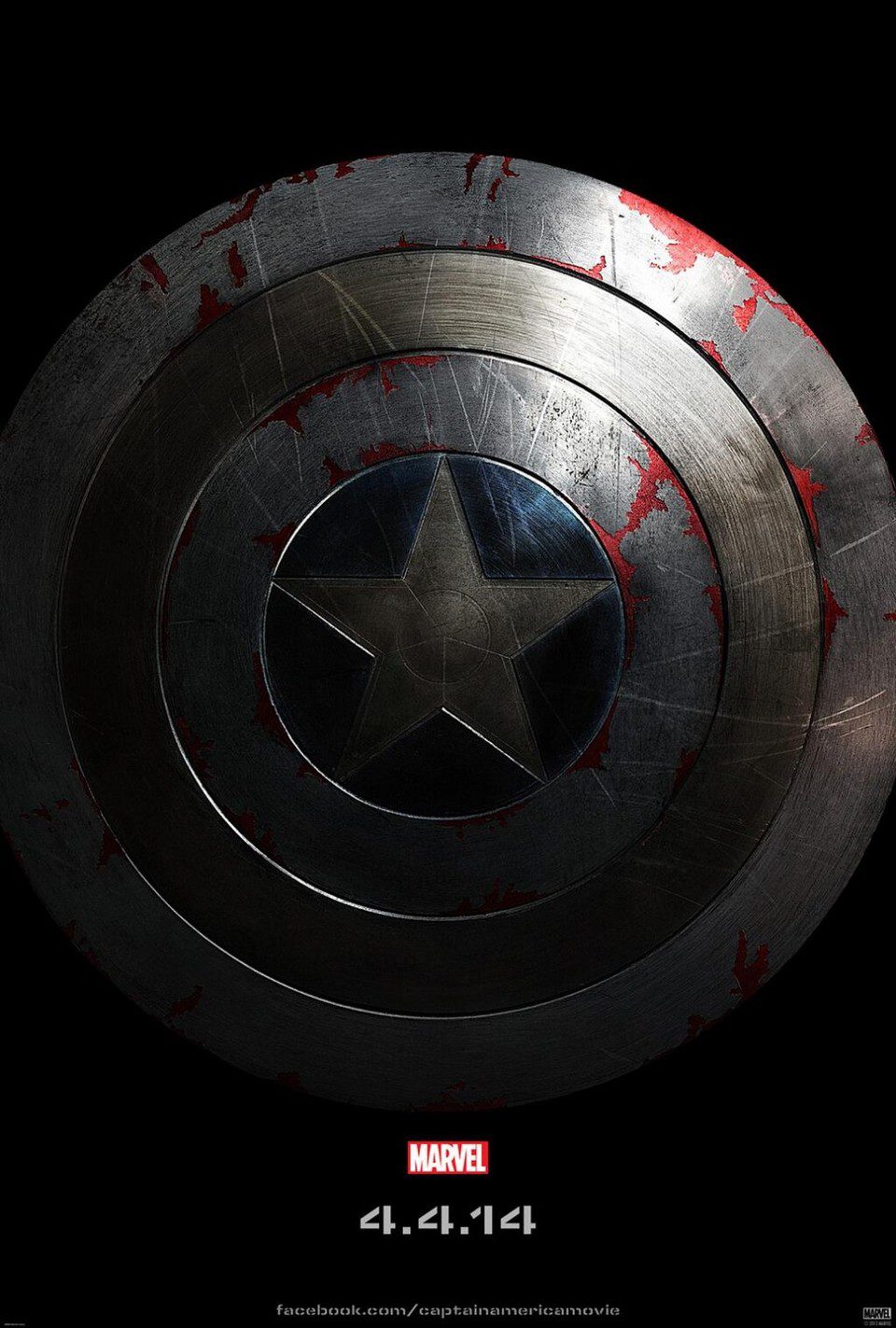 Cartel de Capitán América: El soldado de invierno - Teaser EEUU