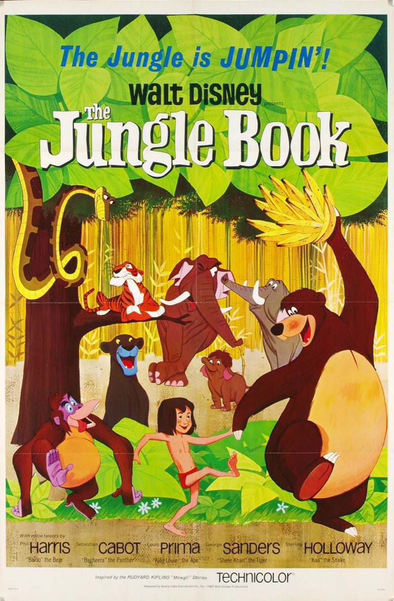 Cartel de El libro de la selva - Estados Unidos