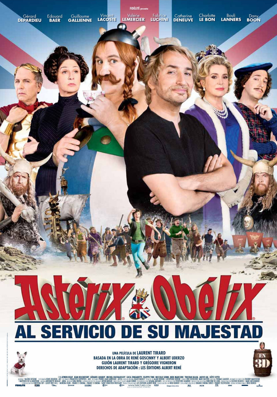 Cartel de Astérix y Obélix al servicio de su majestad - España