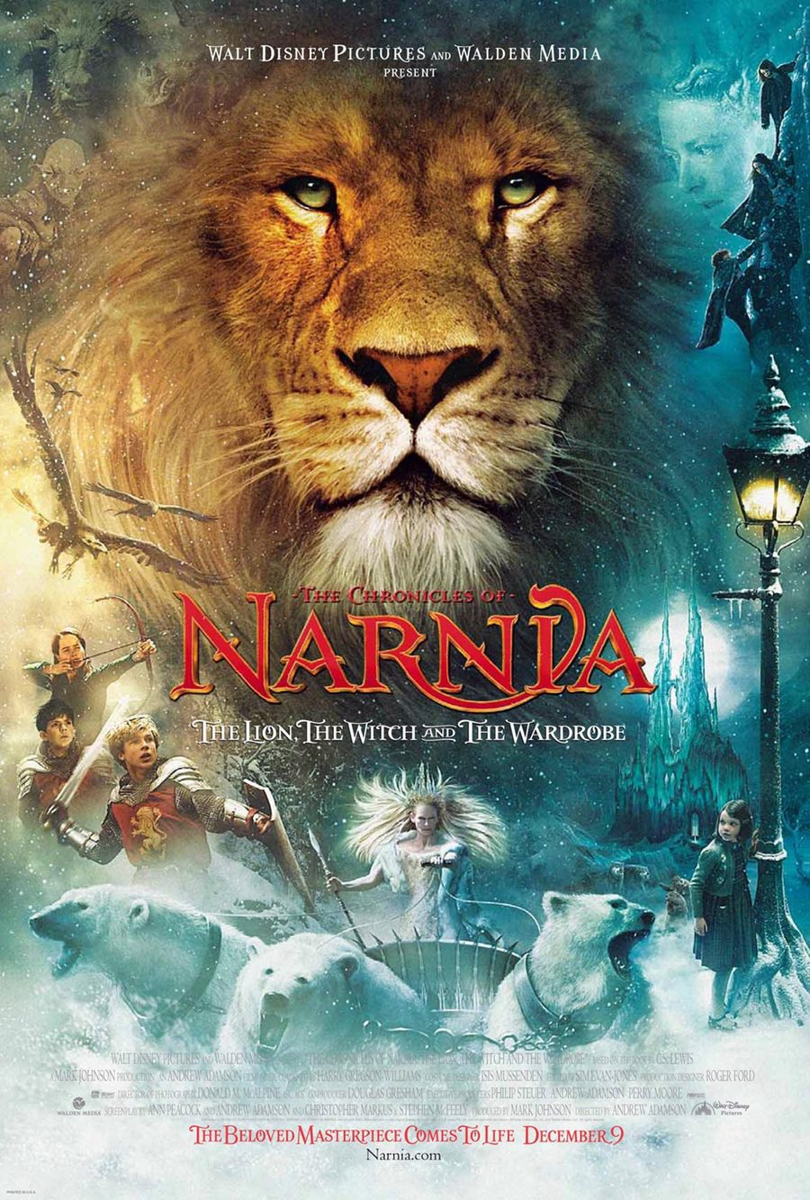 Cartel de Las crónicas de Narnia. El león, la bruja y el armario - Estados Unidos